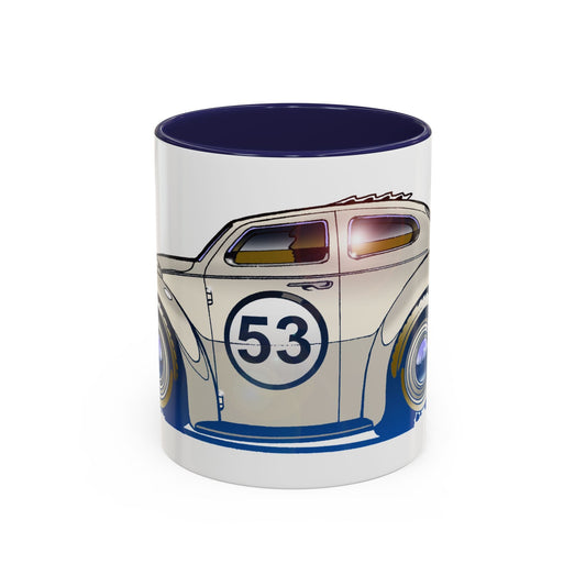 Herbie the Love Bug Automotive Pop Culture Art by Fireball Tim Garage