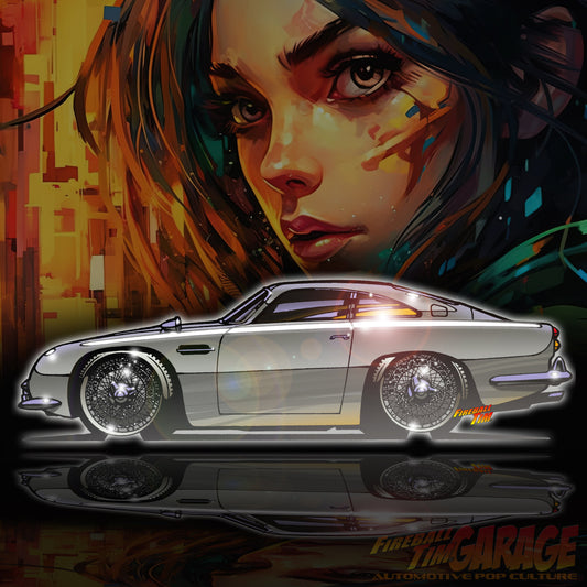 James Bond Automotive Pop Culture Art by Fireball Tim Garage