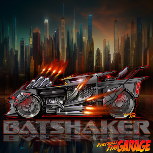 Batshaker Automotive Pop Culture Art by Fireball Tim Garage