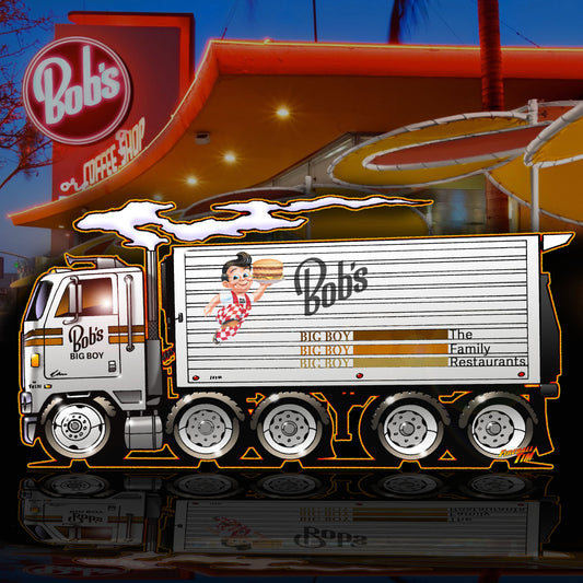 Bob's Big Boy Automotive Pop Culture Art by Fireball Tim Garage