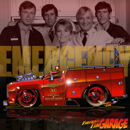 Emergency Automotive Pop Culture Art by Fireball Tim Garage