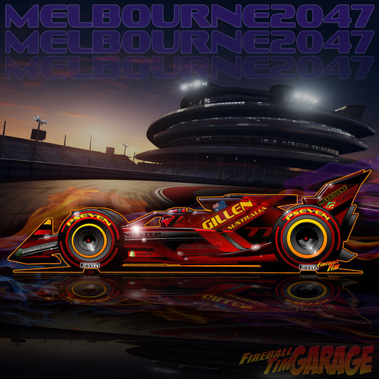 Gillen Australia F1 Concept Art by Fireball Tim Garage