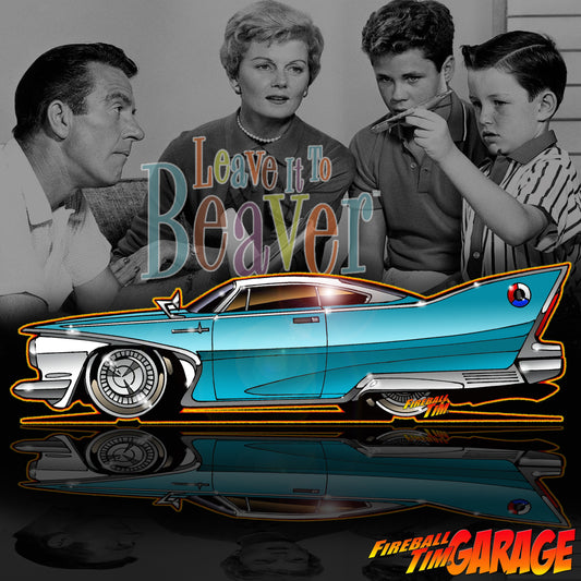 Leave it to Beaver Automotive Pop Culture Art by Fireball Tim Garage