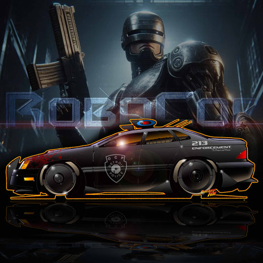 Robocop Automotive Pop Culture Art by Fireball Tim Garage