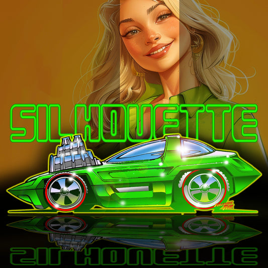 Hot Wheels Silhouette Automotive Pop Culture Art by Fireball Tim Garage