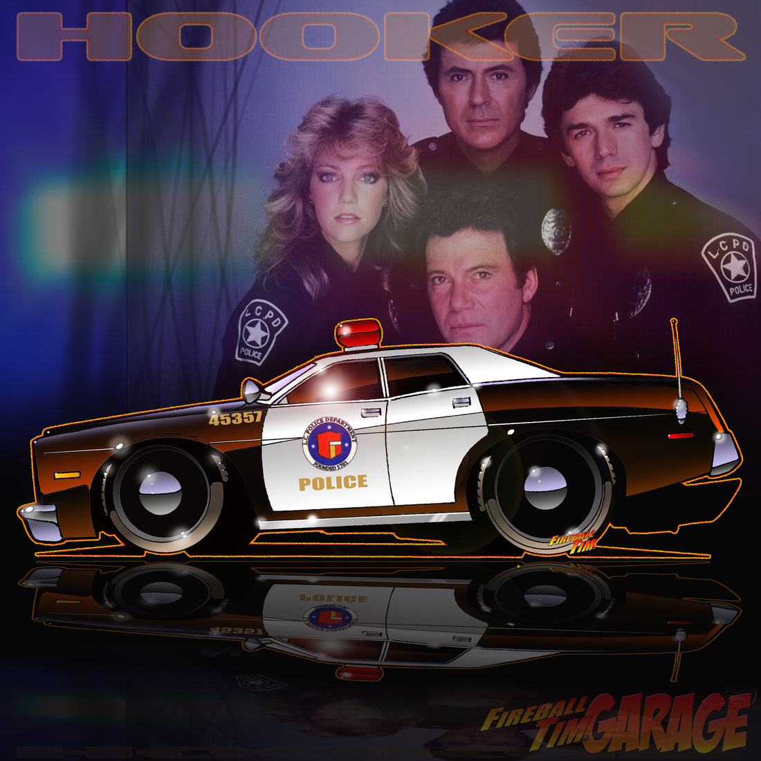 TJ Hooker Concept Art by Fireball Tim Garage