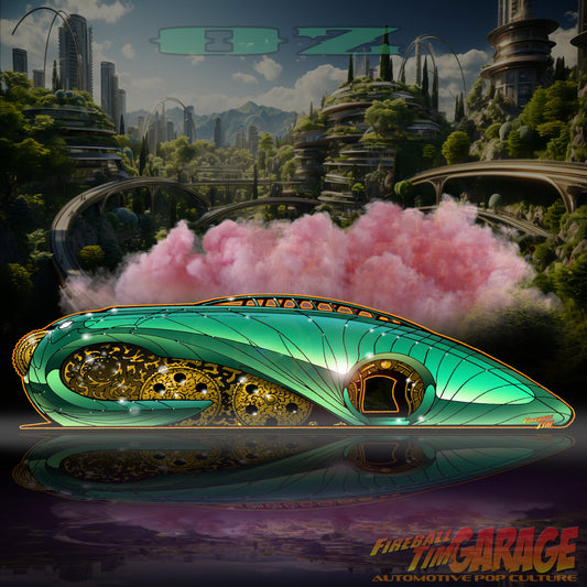 Wicked Automotive Pop Culture Art by Fireball Tim Garage