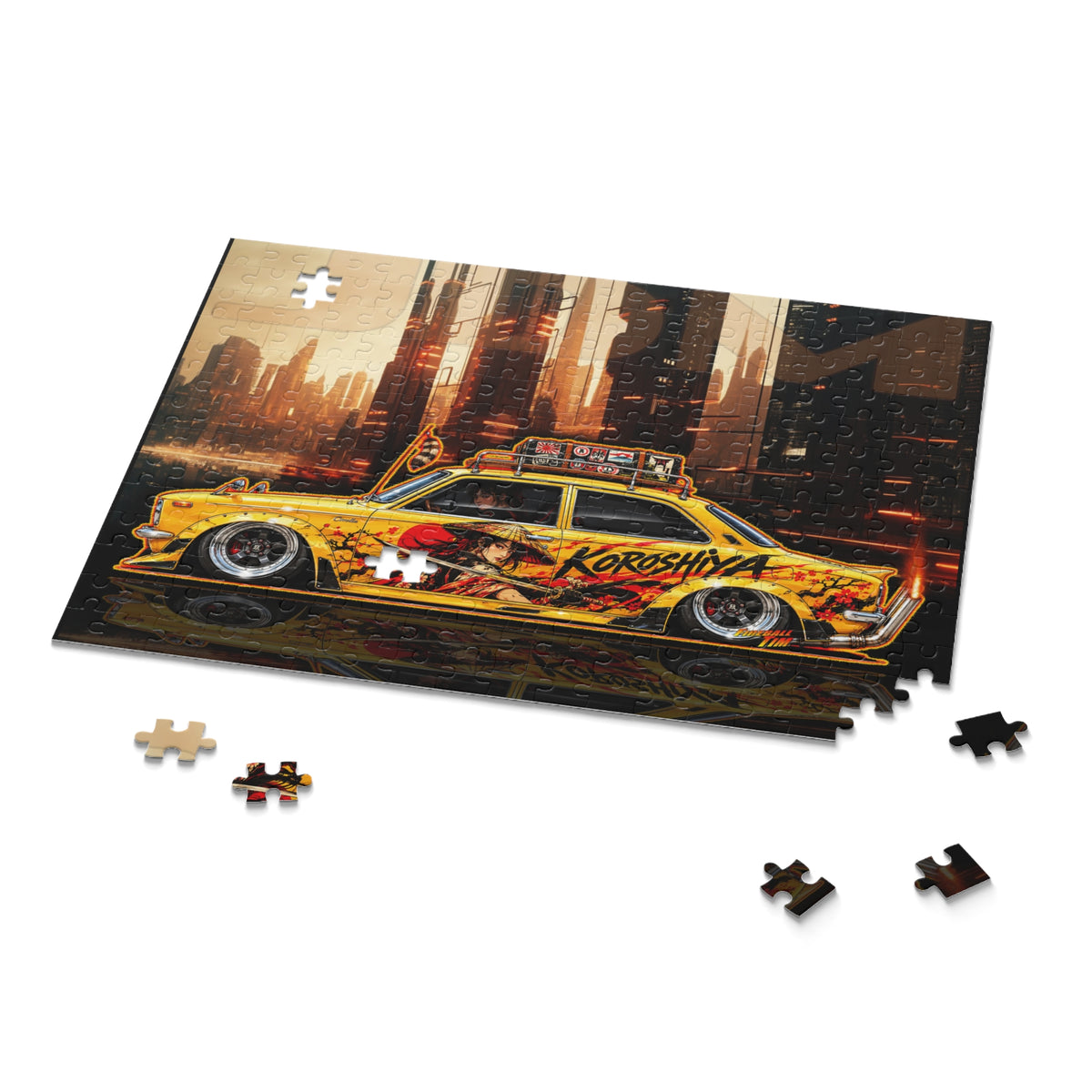 JDM 1966 TOYOTA COROLLA Jigsaw Puzzle — Retro Japanese Cars (120/252/500‑Piece)