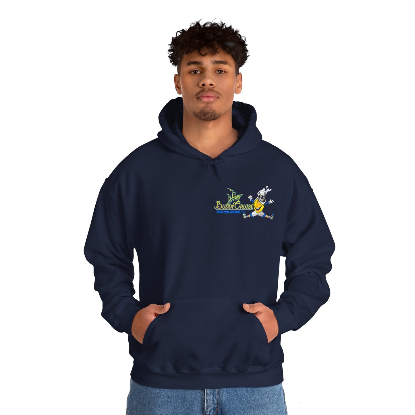 BUDDY CRUISE Unisex Heavy Blend Hooded Sweatshirt in 9 Colors