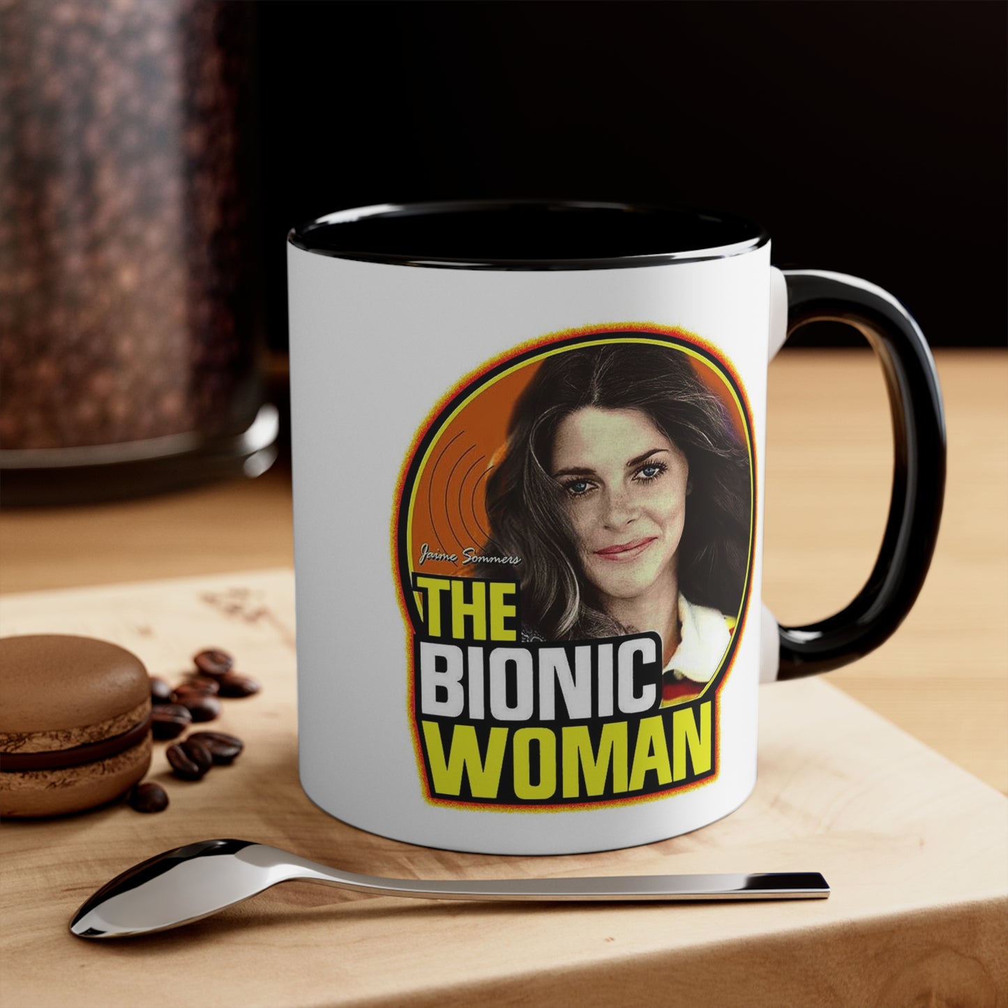 THE BIONIC WOMAN Version 3 Coffee Mug 11oz-Mug-Fireball Tim Garage