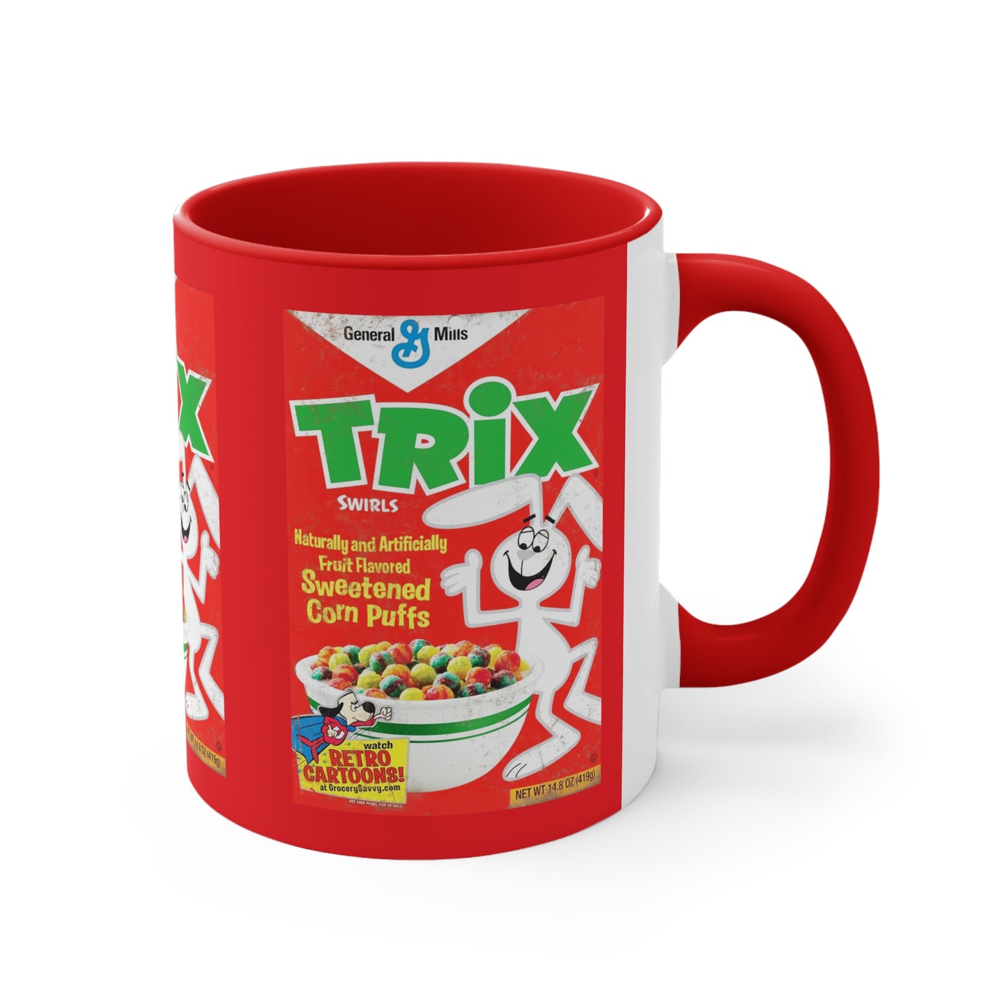TRIX Vintage Breakfast Cereal Mug 11oz-Mug-Fireball Tim Garage