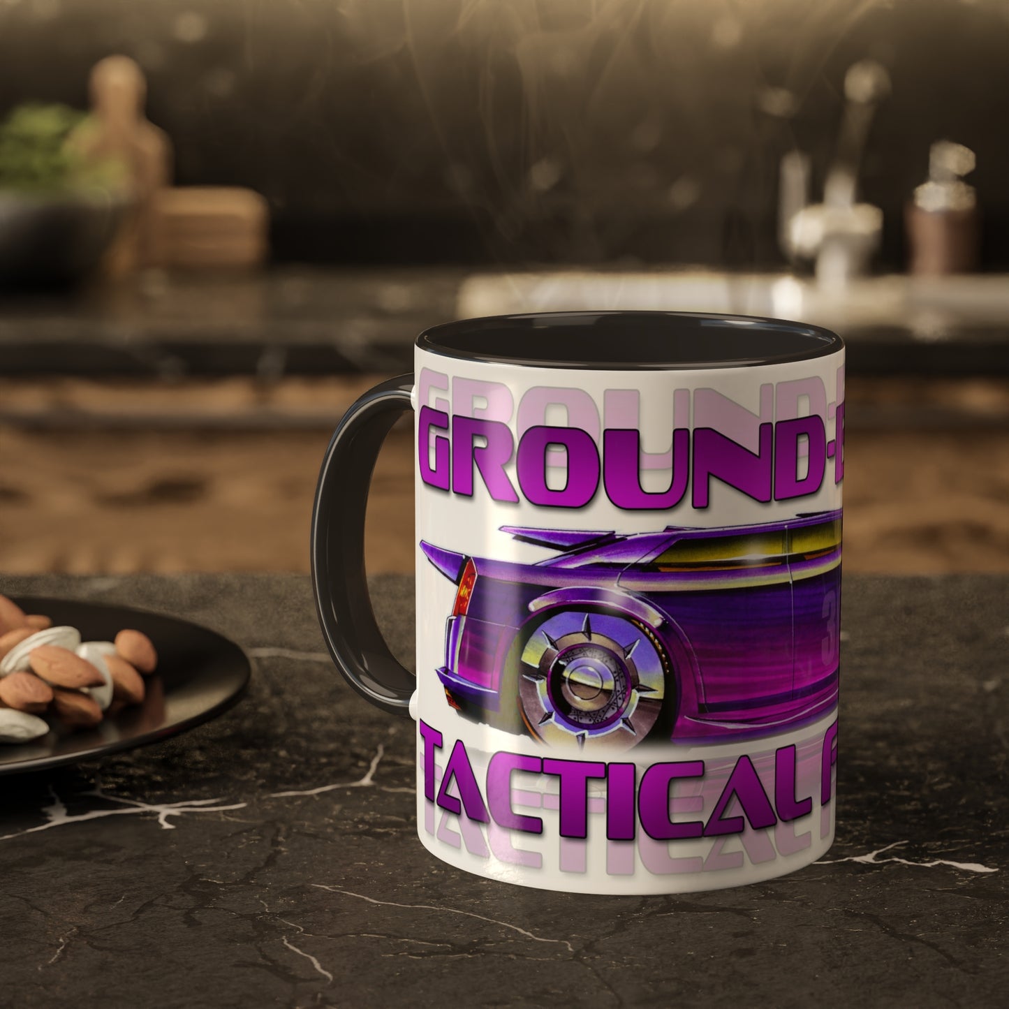 CHRYSLER 300 Tactical Fighter Coffee Mug, Coffee Cup, Mopar, Mopar Mug, Fireball Tim, Pink, Car Mug, Movie Car, Movie Cars-Mug-Fireball Tim Garage