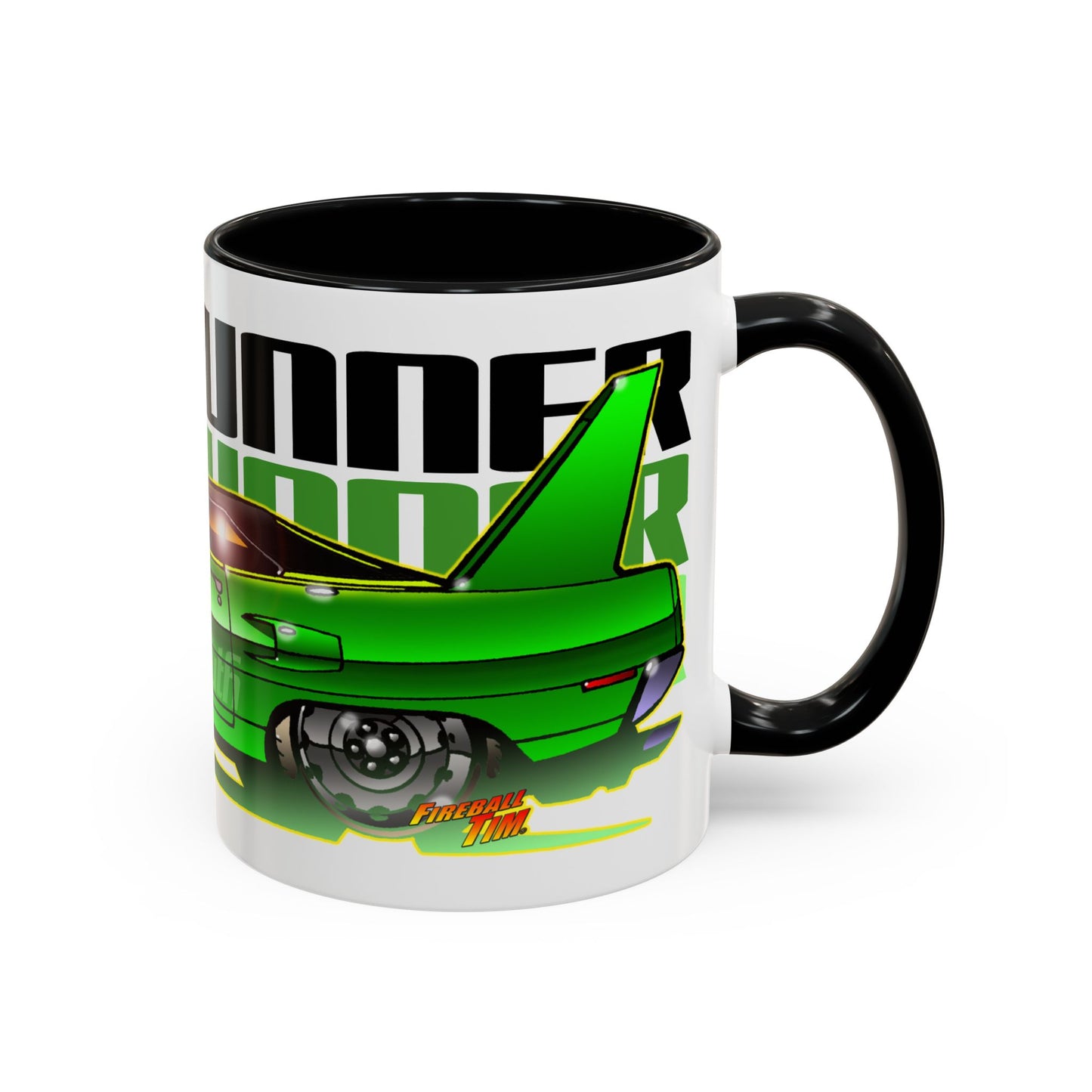 PLYMOUTH ROAD RUNNER Muscle Car Collectible Fireball Art Coffee Mug - 2 Sizes