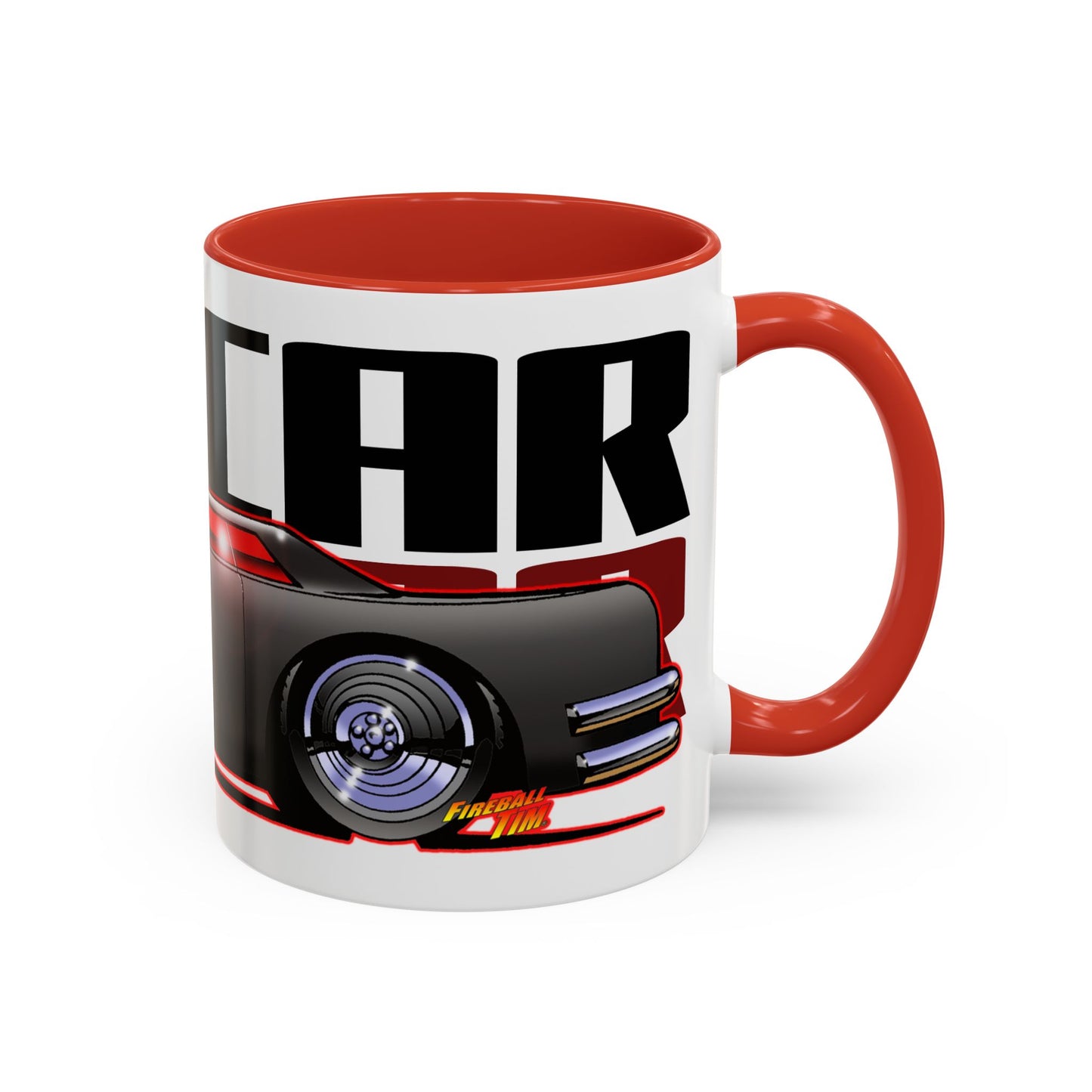 THE CAR Movie Car Collectible Fireball Art Coffee Mug - 2 Sizes