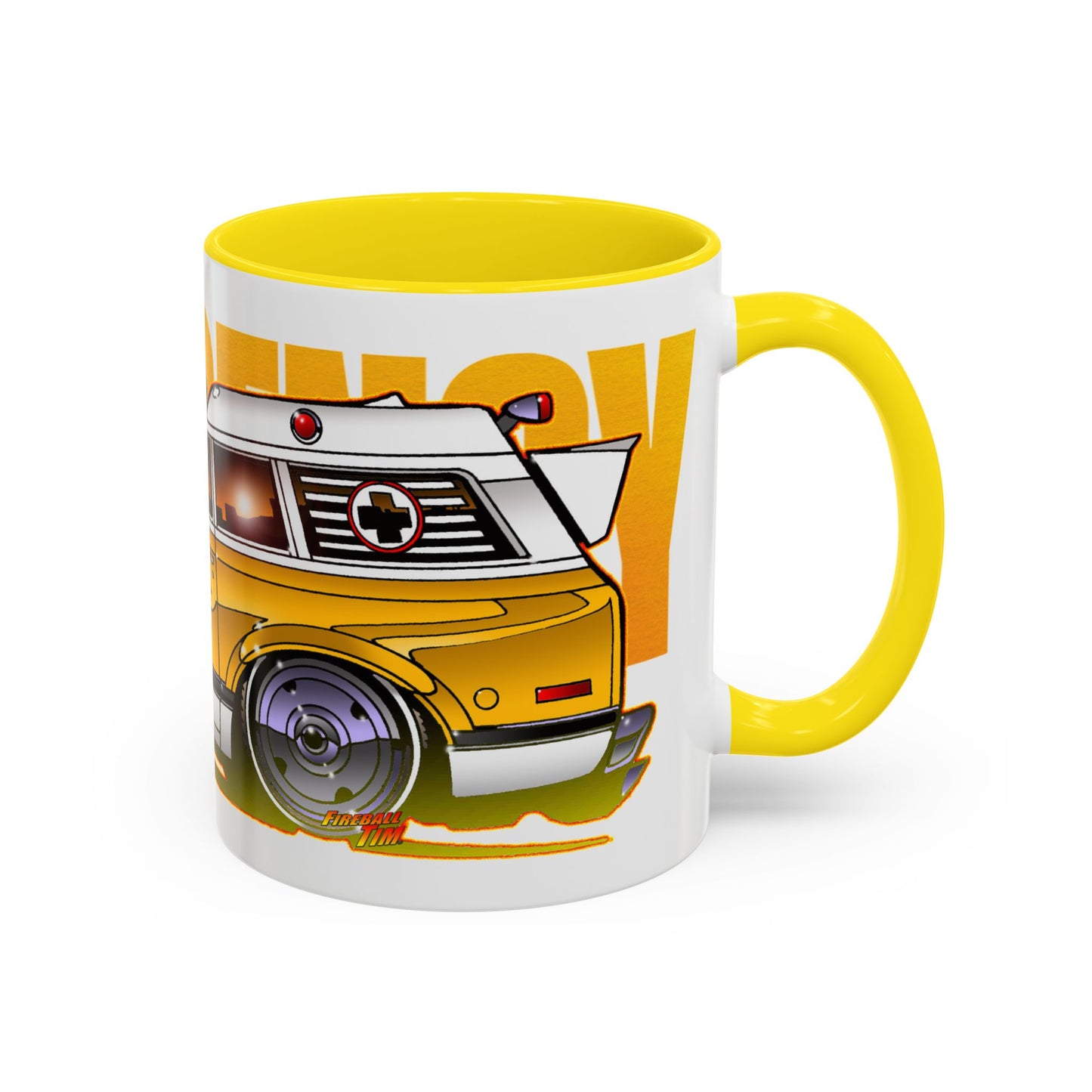 EMERGENCY TV Show 1970 Chevy Suburban AMBULANCE Collectible Coffee Mug - 2 Sizes