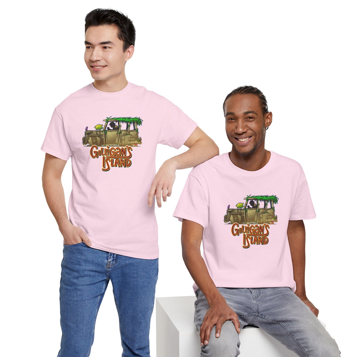 GILLIGAN'S ISLAND BAMBOO CAR Concept Art Cotton Tee 13 Colors