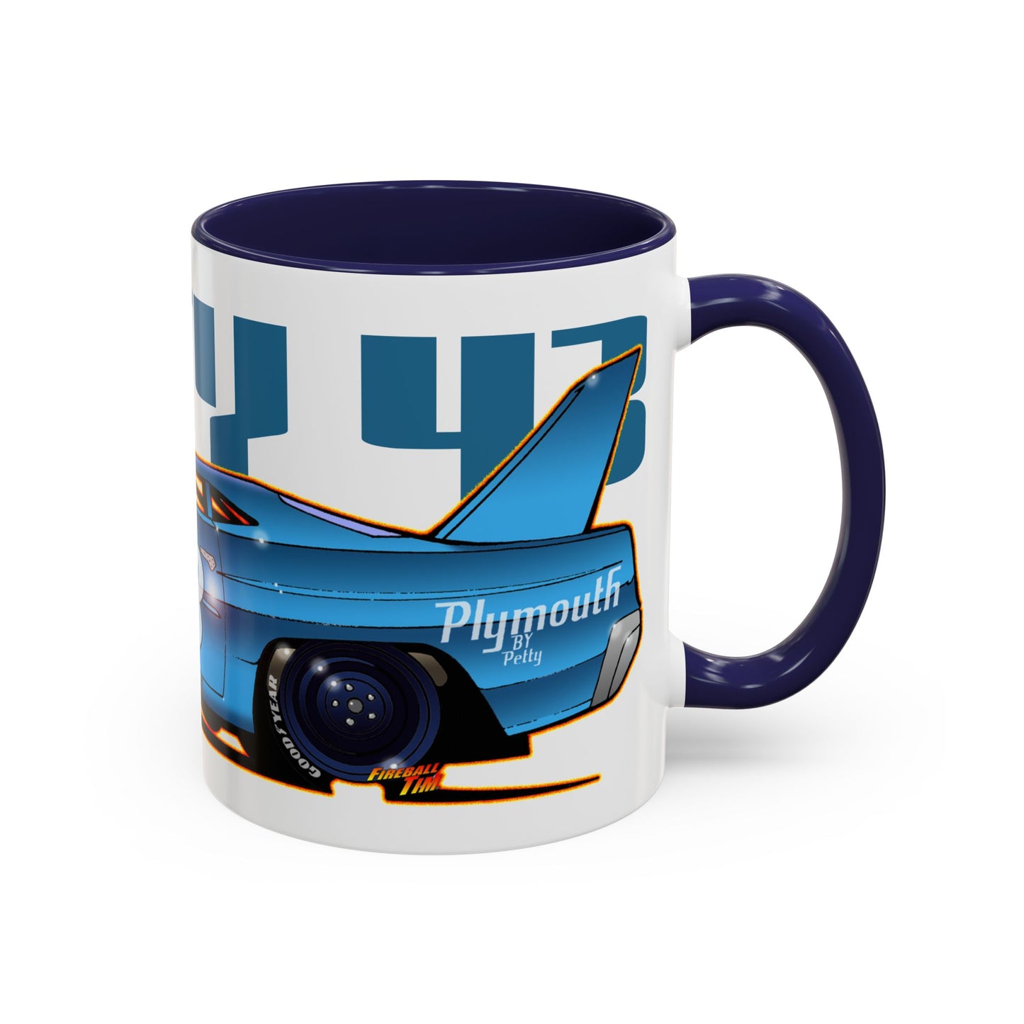 NASCAR Richard Petty 43 Plymouth Collectible Coffee Mug - 2 Sizes