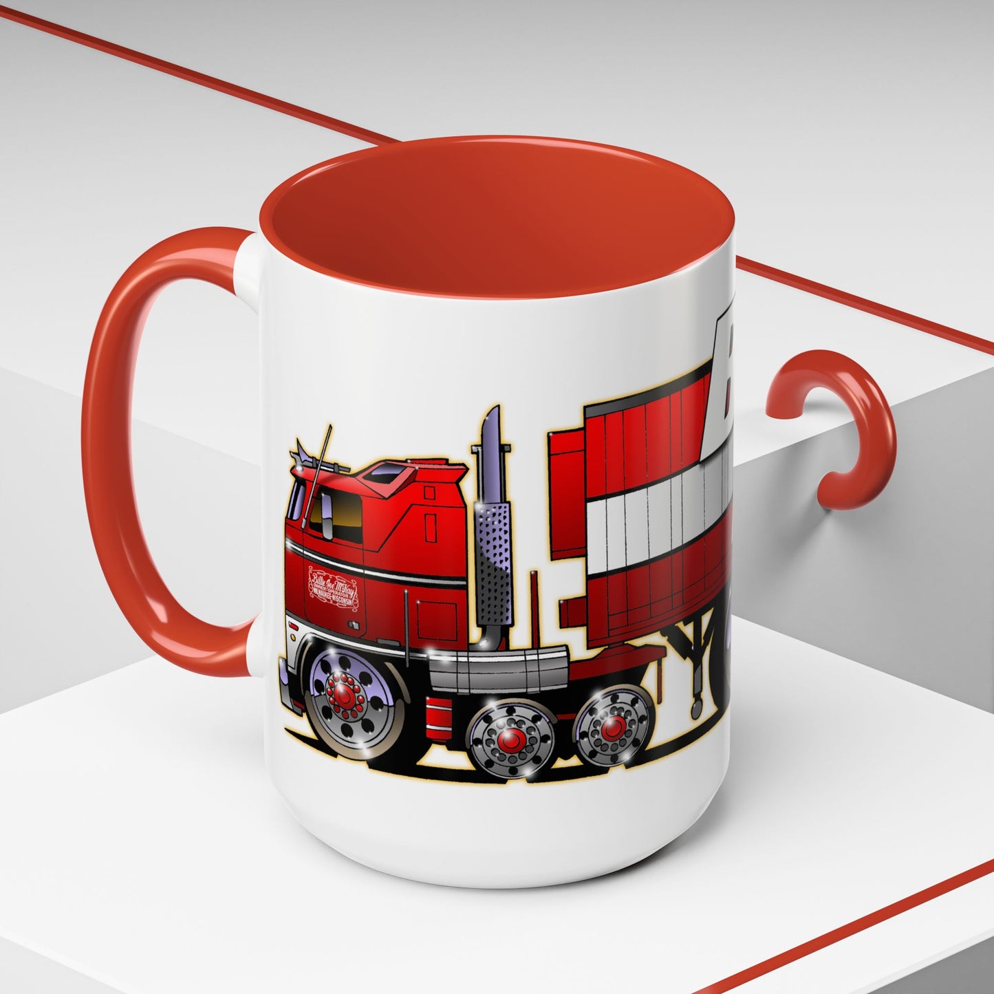 BJ AND THE BEAR TV Show Semi Truck Collectible Coffee Mug - 2 Sizes