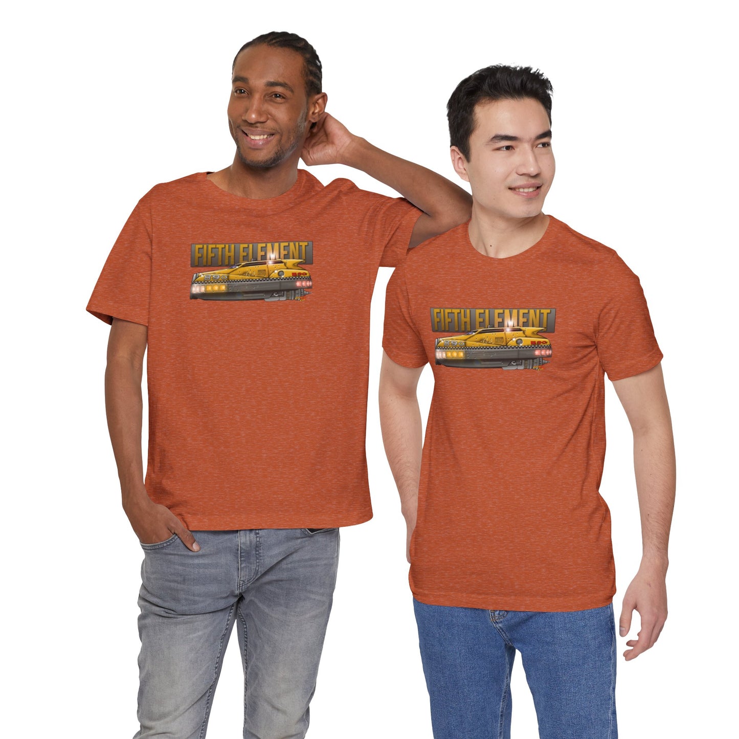 THE FIFTH ELEMENT Flying Taxi Concept Art Short Sleeve Tee 12 Colors