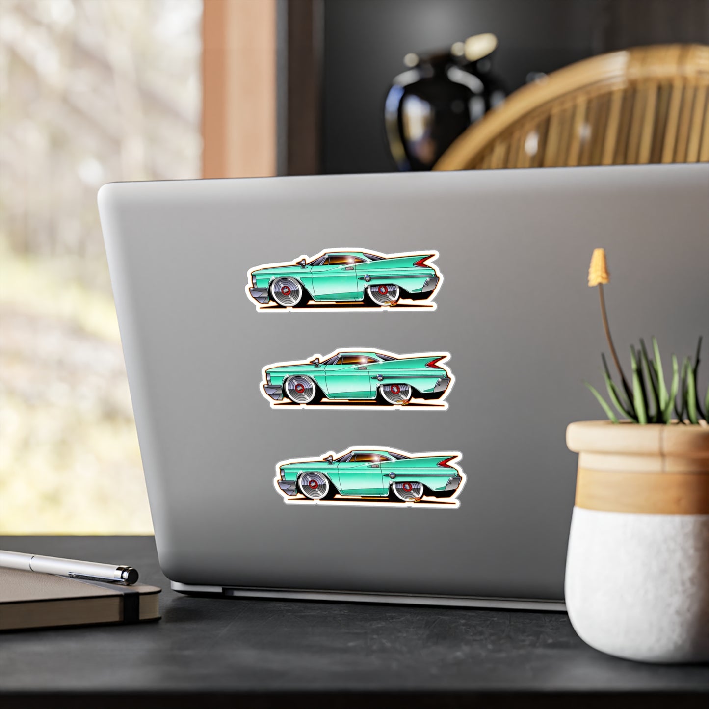 CHRYSLER 300F 1960 Fireball Classic Car Art Decal Sticker Set - 4 Sizes