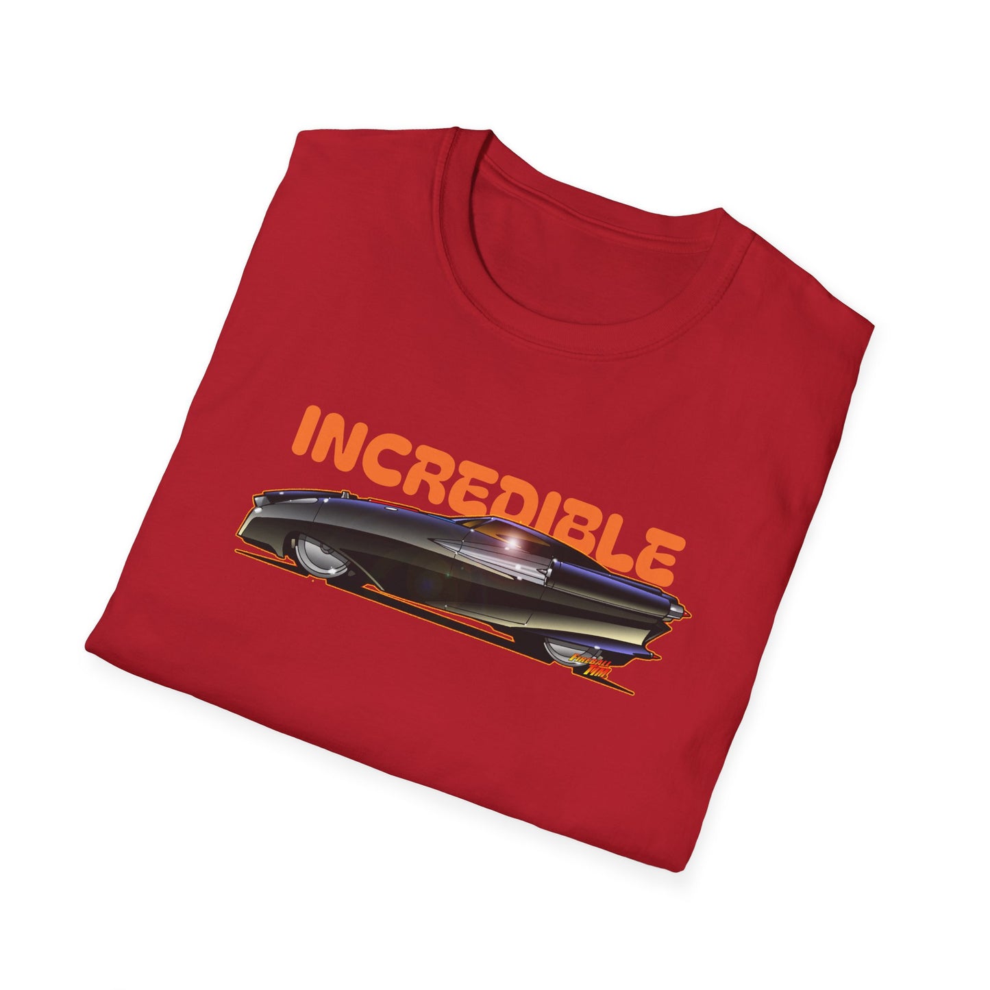 THE INCREDIBLES Incredicar Movie Car Concept Art Softstyle T-Shirt 7 Colors