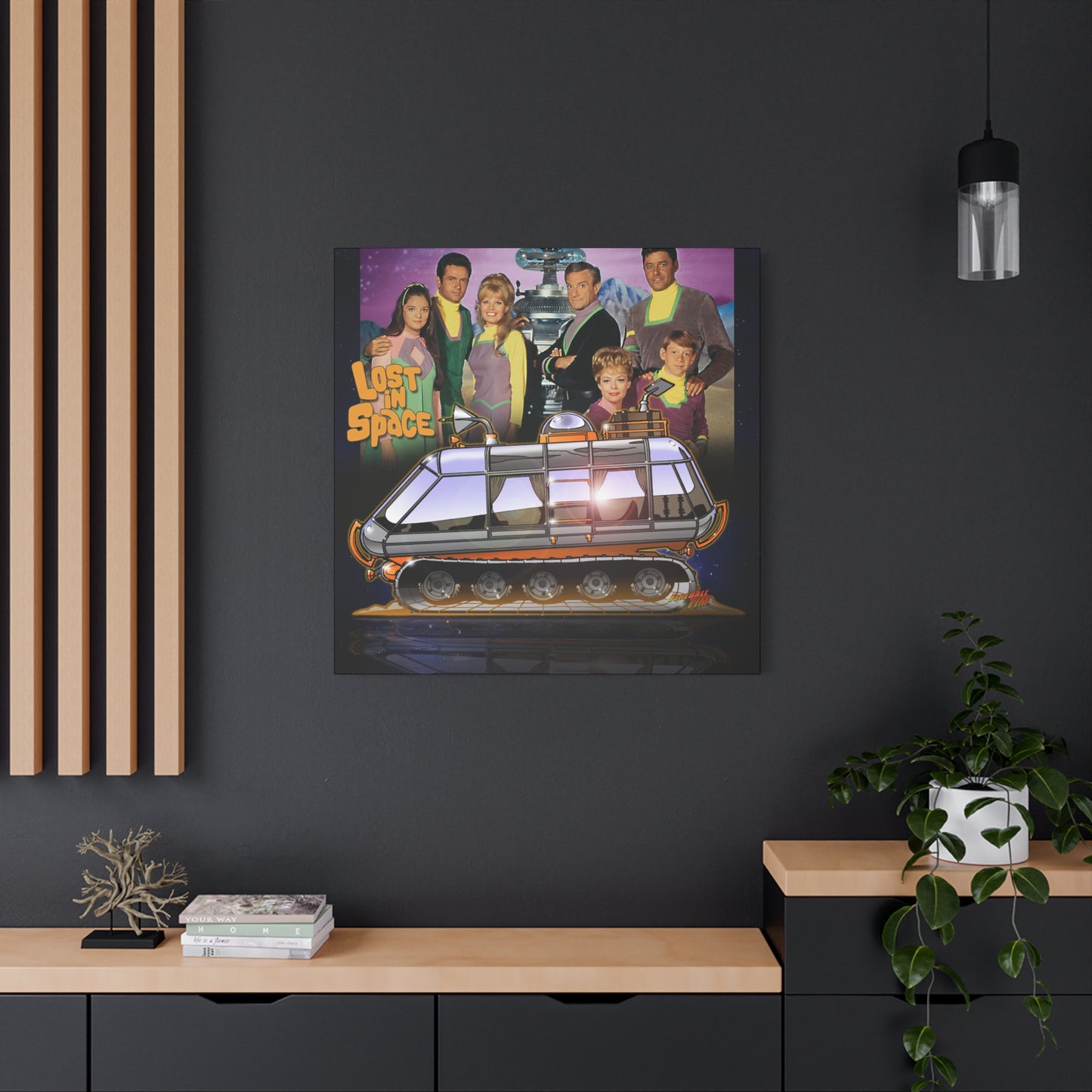 LOST in SPACE Classic TV Chariot Canva Art Wall Print