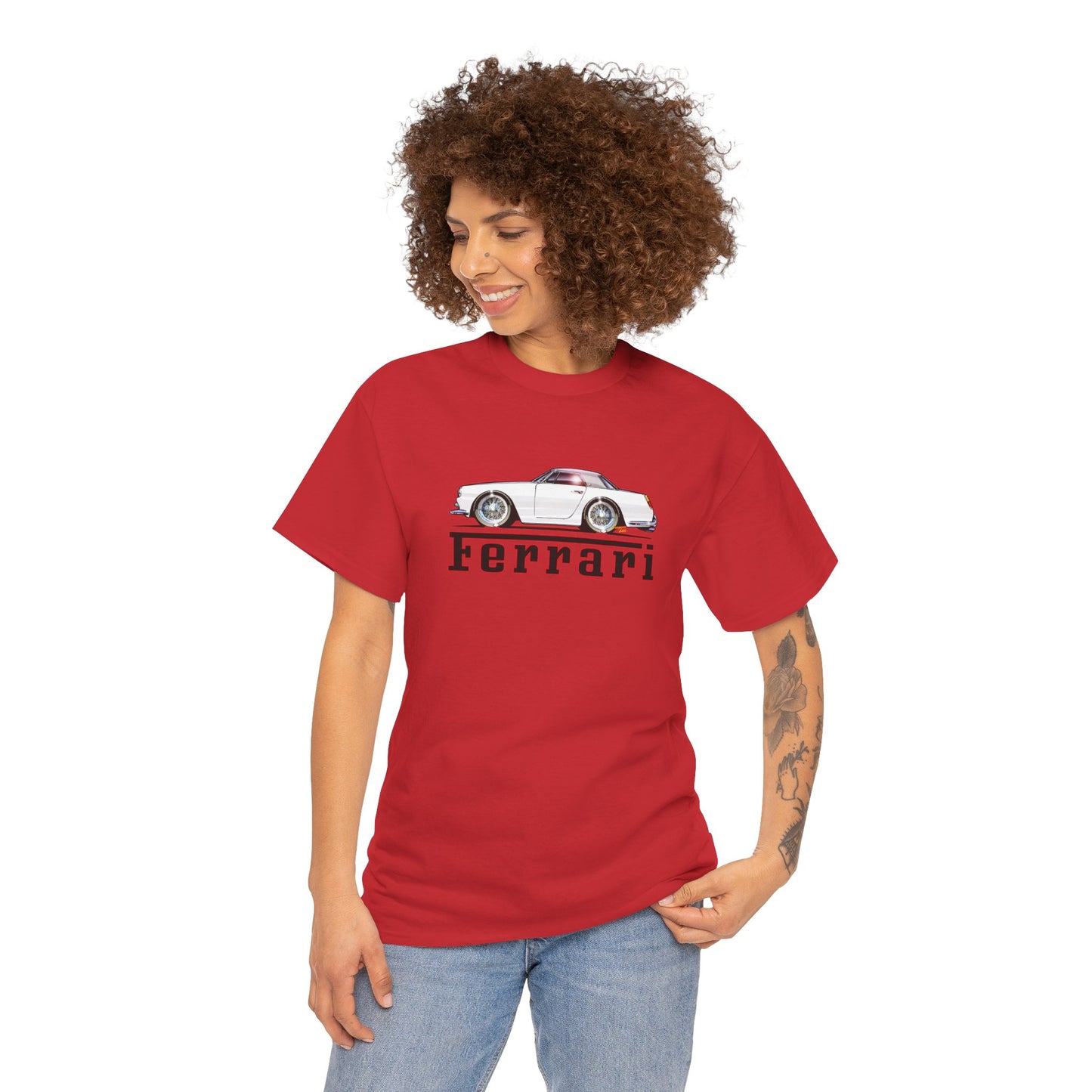 FERRARI 250GT 1959 Classic Car Concept Art Heavy Cotton Tee 10 Colors