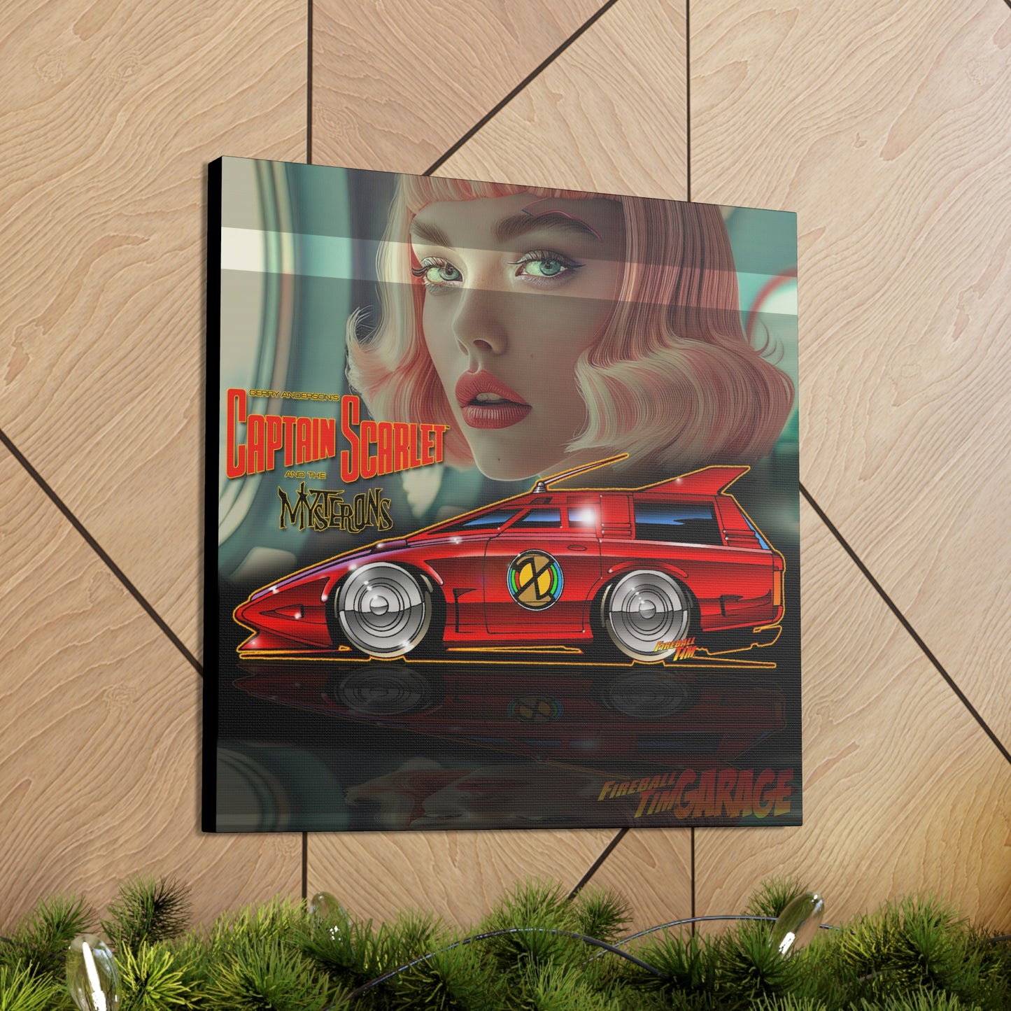 CAPTAIN SCARLET Spectrum Patrol Car Concept Art Canvas MASTERPRINT 3 Sizes