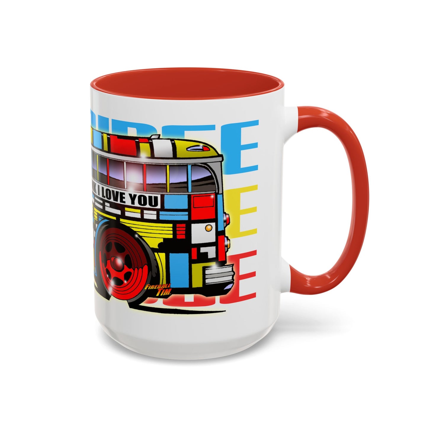 PARTRIDGE FAMILY BUS Collectible Coffee Mug - 2 Sizes 3 Colors