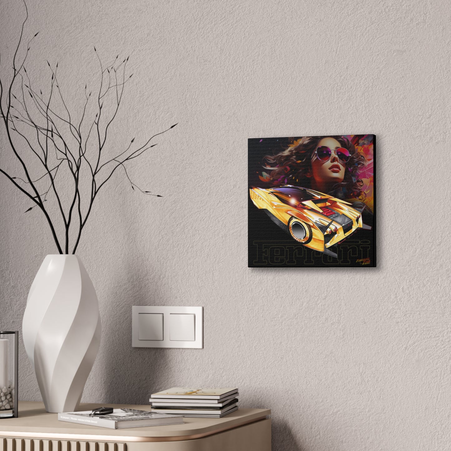 FERRARI BALLISTICA CONCEPT Canvas Wall Art Print - 2 Sizes