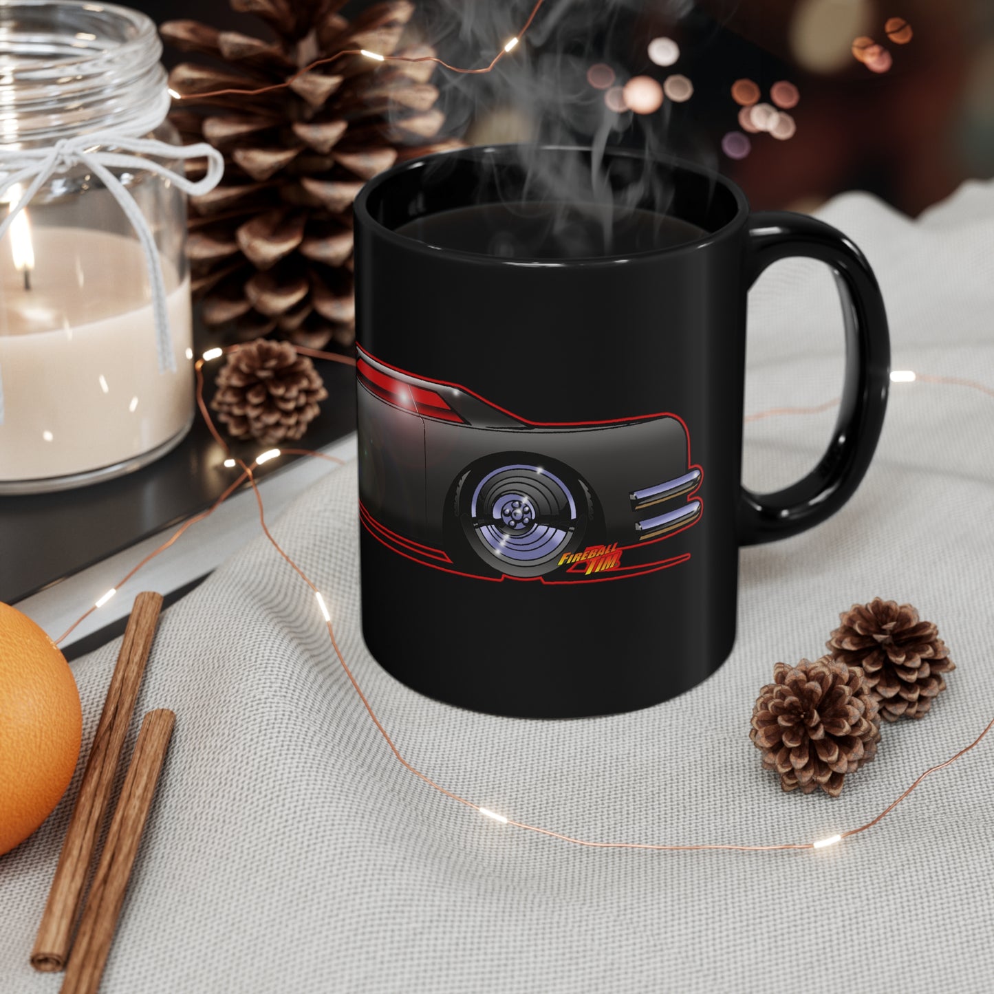 THE CAR James Brolin 11oz Coffee Mug-Mug-Fireball Tim Garage