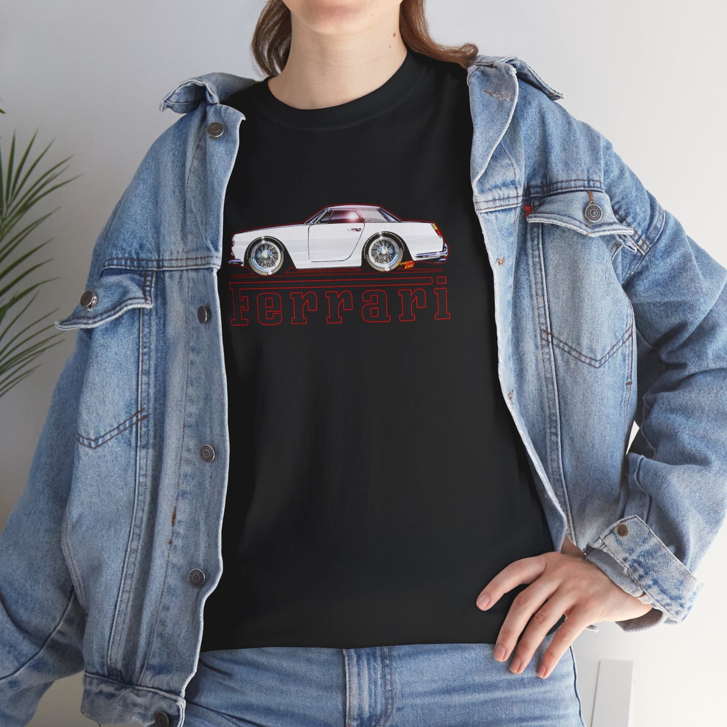 FERRARI 250GT 1959 Classic Car Concept Art Heavy Cotton Tee 10 Colors