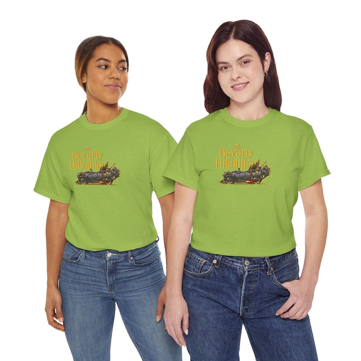 THE BEVERLY HILLBILLIES TV Show Jalopy Car Unisex Heavy Cotton Tee 12 Colors