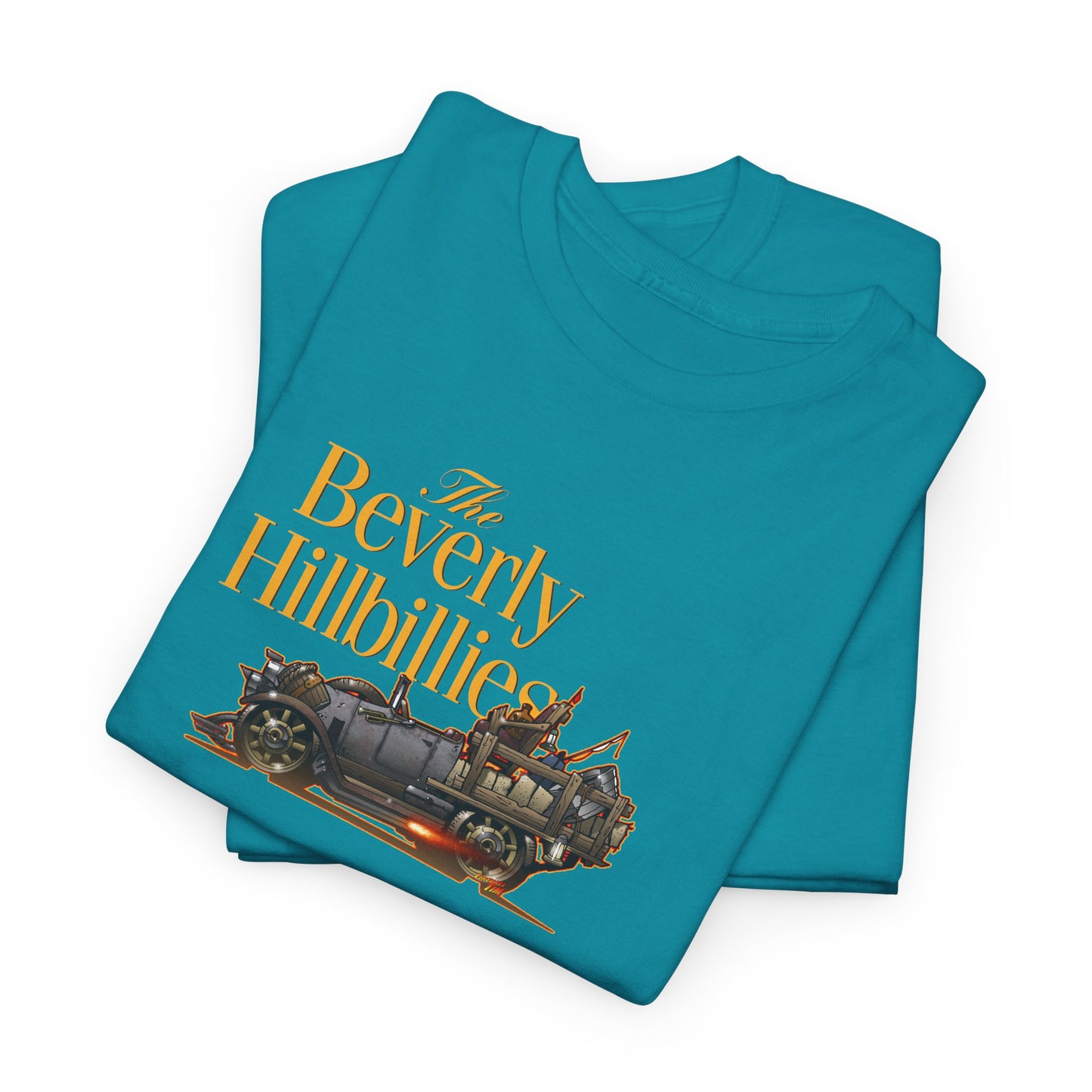 THE BEVERLY HILLBILLIES TV Show Jalopy Car Unisex Heavy Cotton Tee 12 Colors
