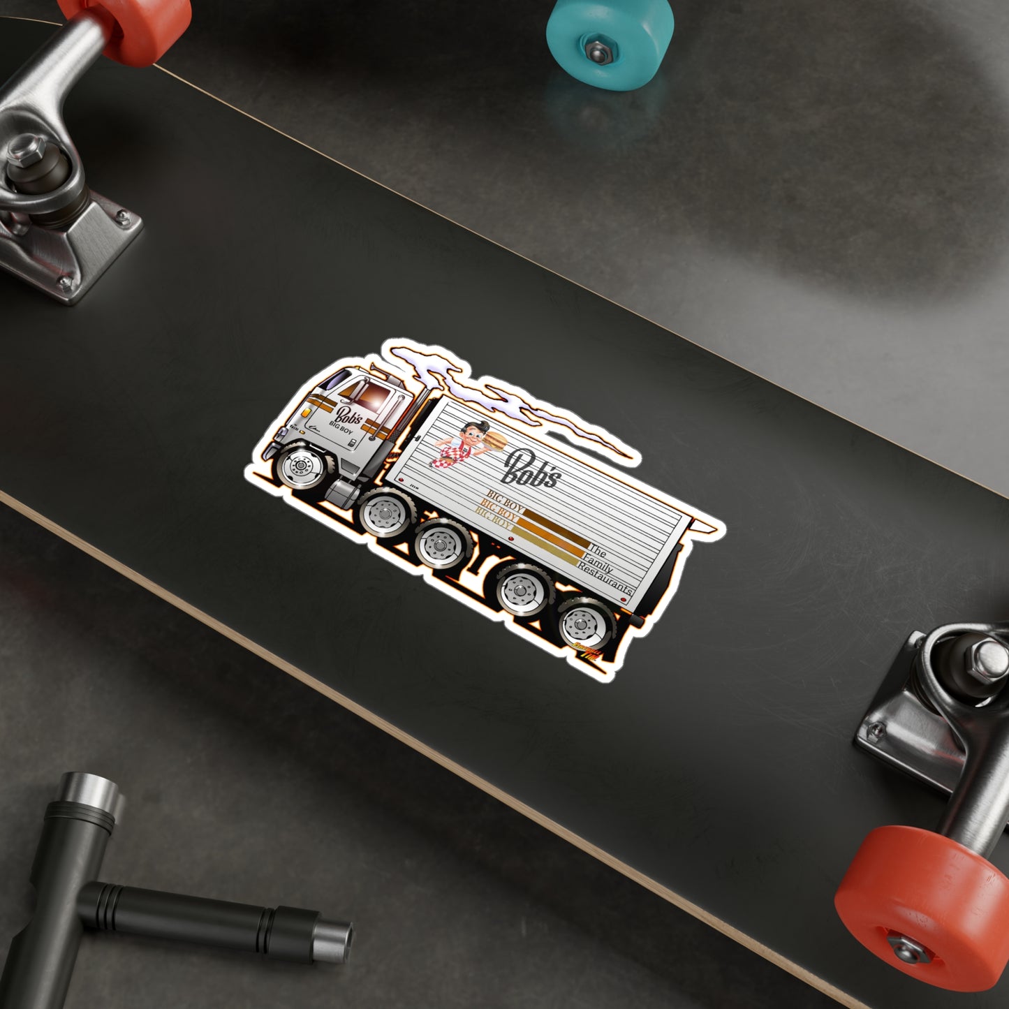 BOB'S BIG BOY Semi Tractor Trailer Truck Collectible Stickers in 4 Sizes