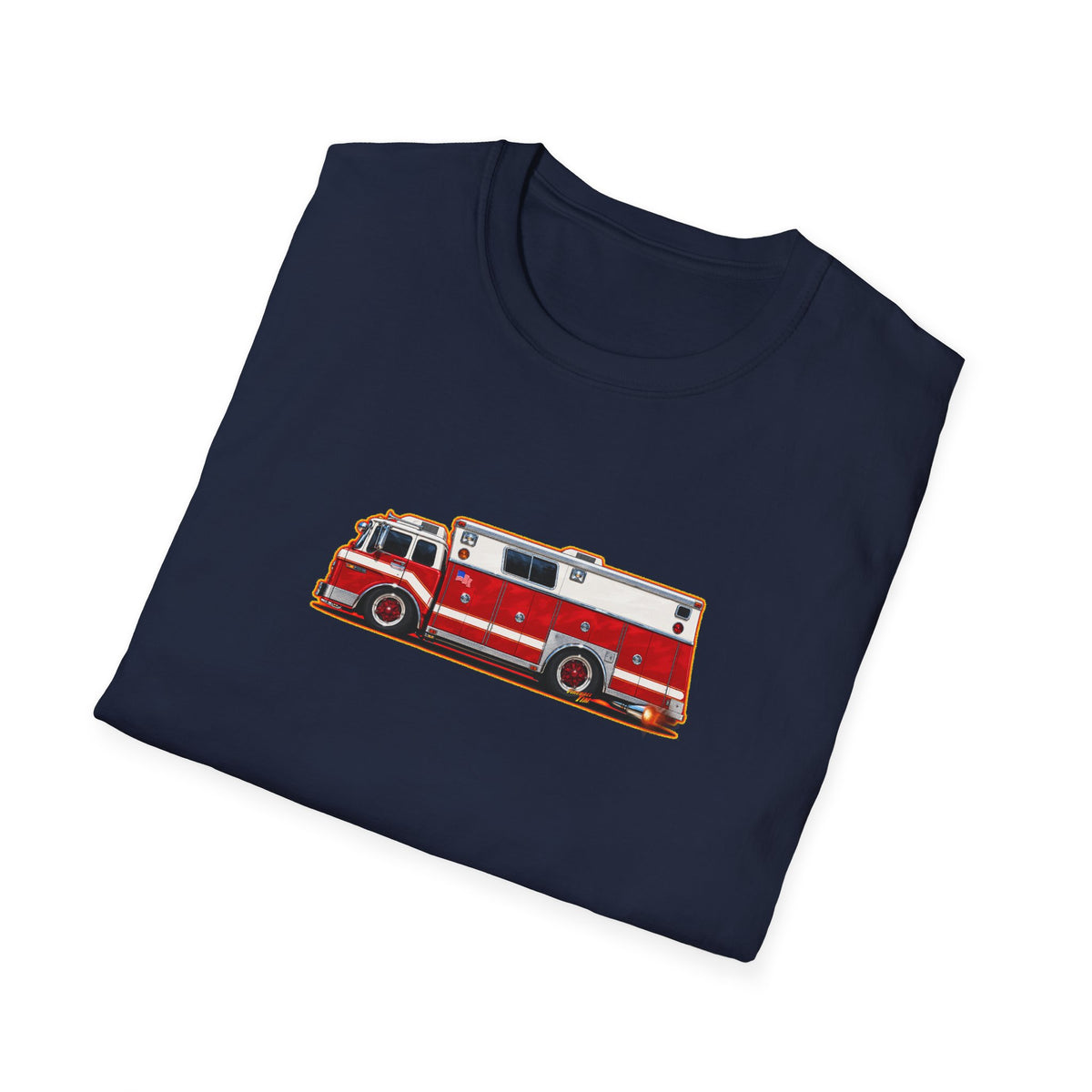 FIRE TRUCK Collectible Fireball Art TeeShirt