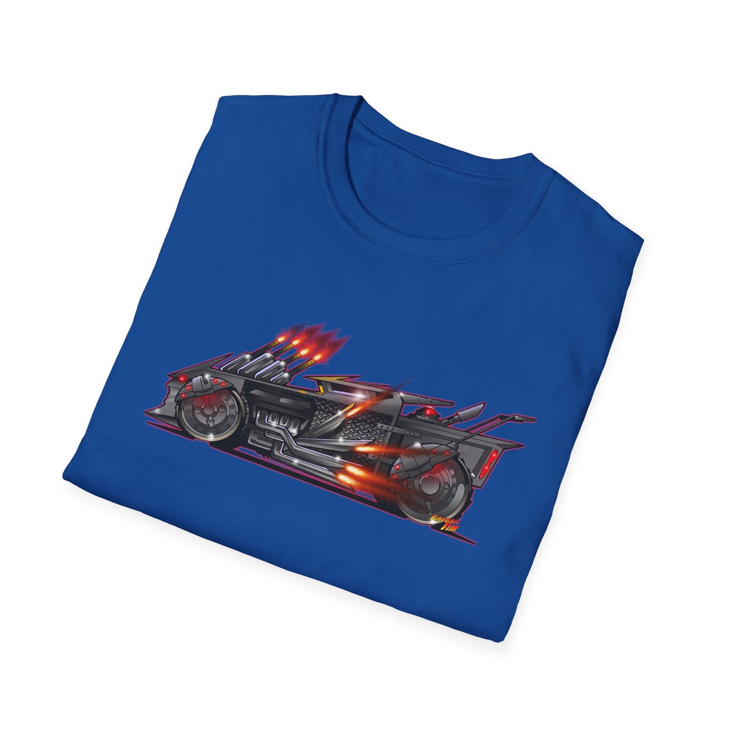 BATSHAKER BATMOBILE Concept Art Unisex Softstyle T-Shirt - 5 Colors