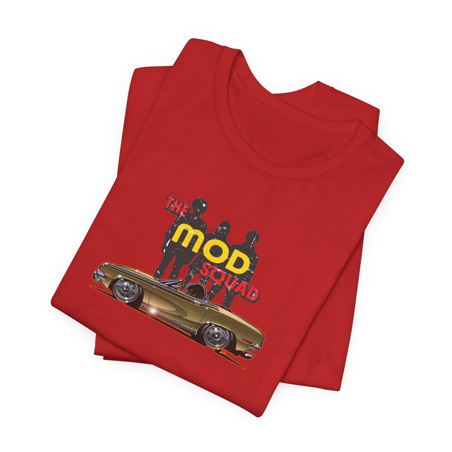 THE MOD SQUAD TV 1971 Dodge Challenger Concept Art Short Sleeve Tee 8 Colors