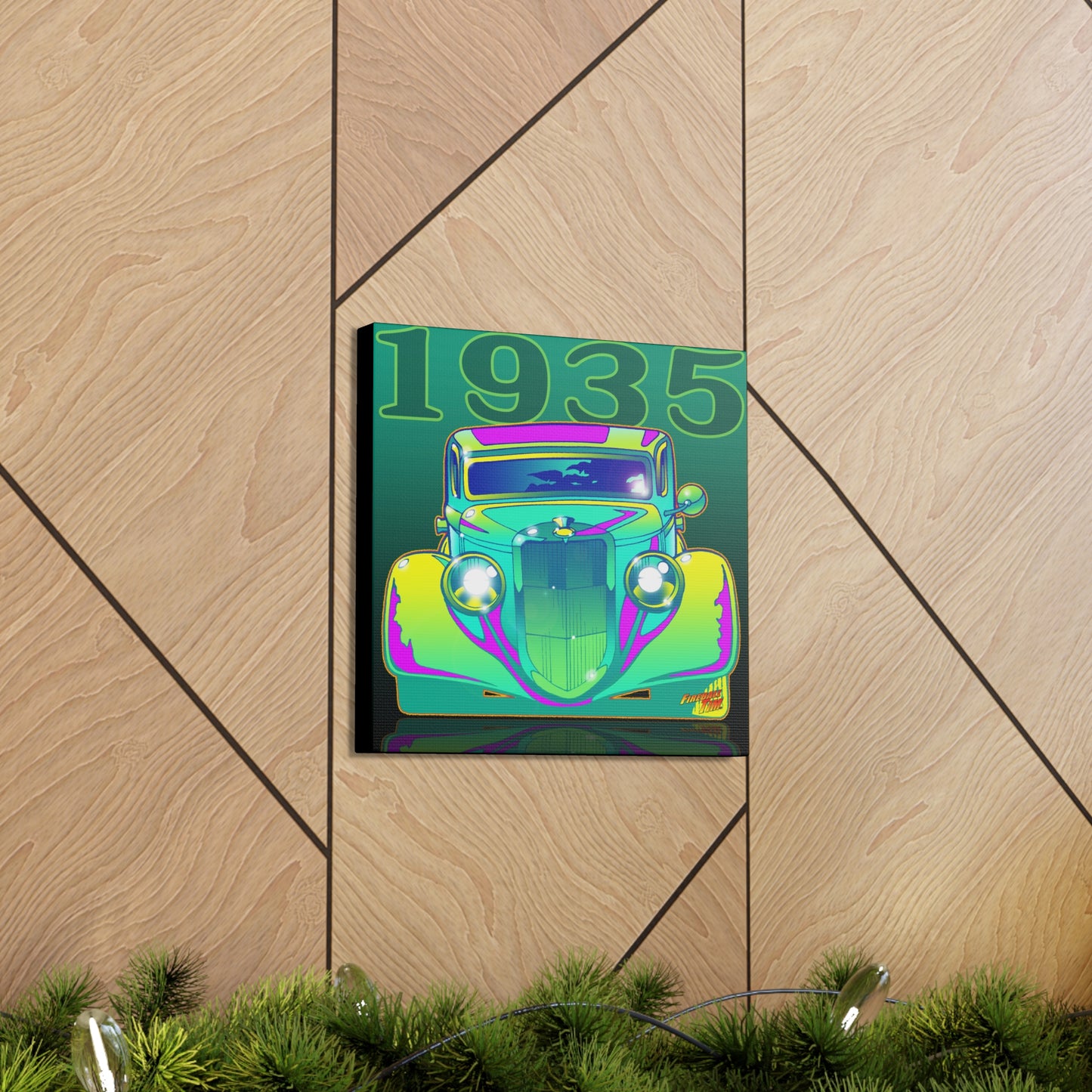 FORD TRUCK 1935 Concept Art Canvas Print 12x12 and 24x24