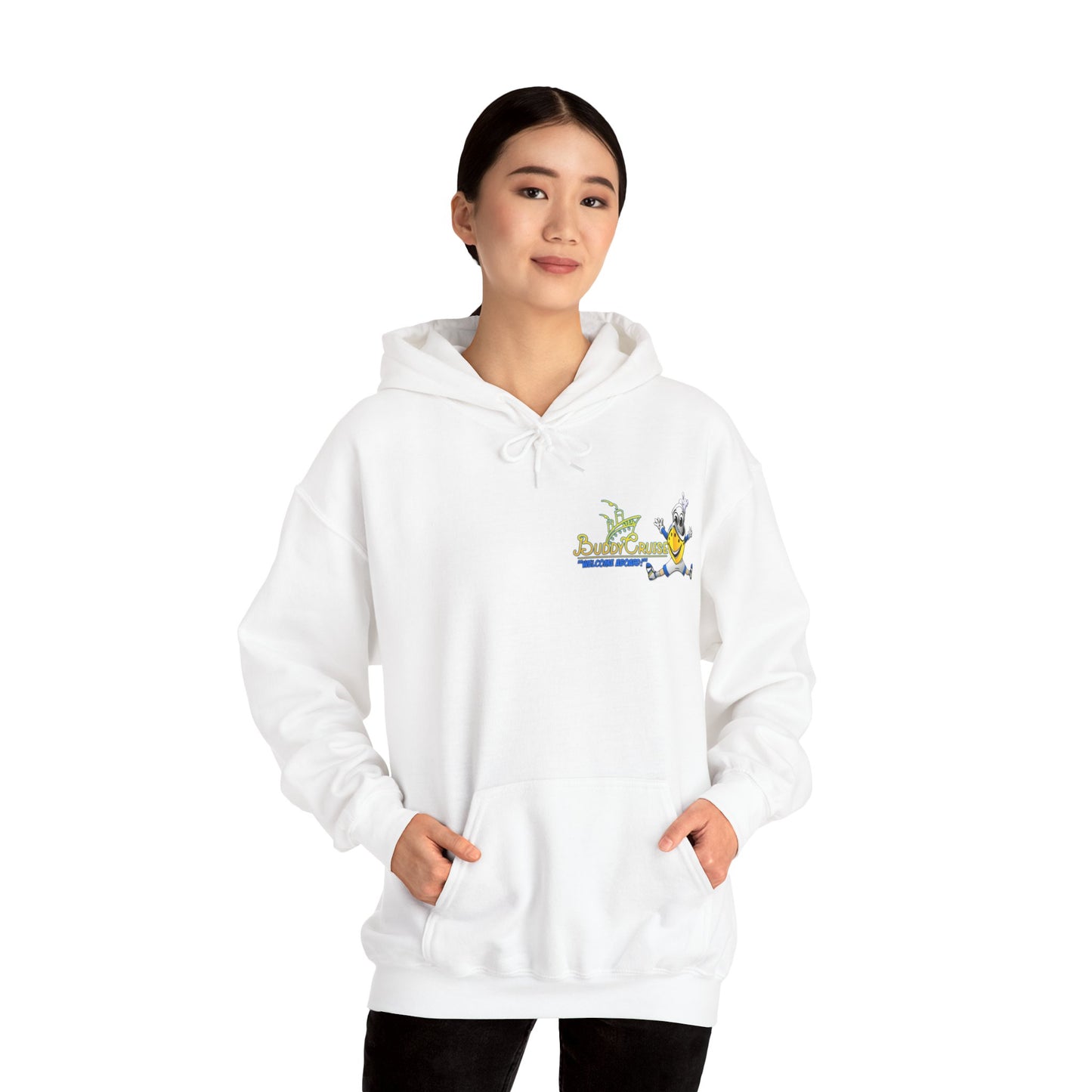BUDDY CRUISE Unisex Heavy Blend Hooded Sweatshirt in 9 Colors