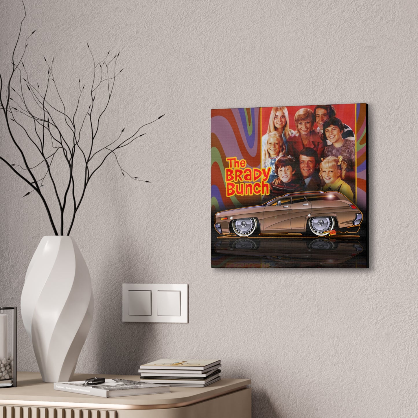 THE BRADY BUNCH 1971 Plymouth Satelite Wagon Vintage Collectible Canvas Art - 3 Sizes