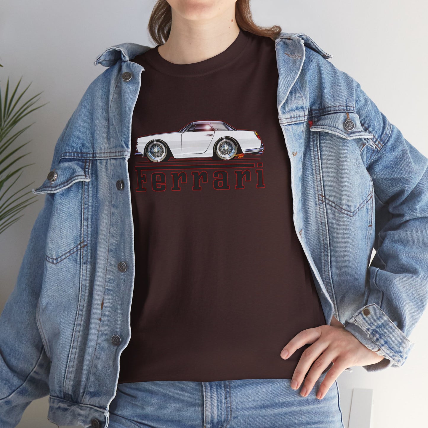 FERRARI 250GT 1959 Classic Car Concept Art Heavy Cotton Tee 10 Colors