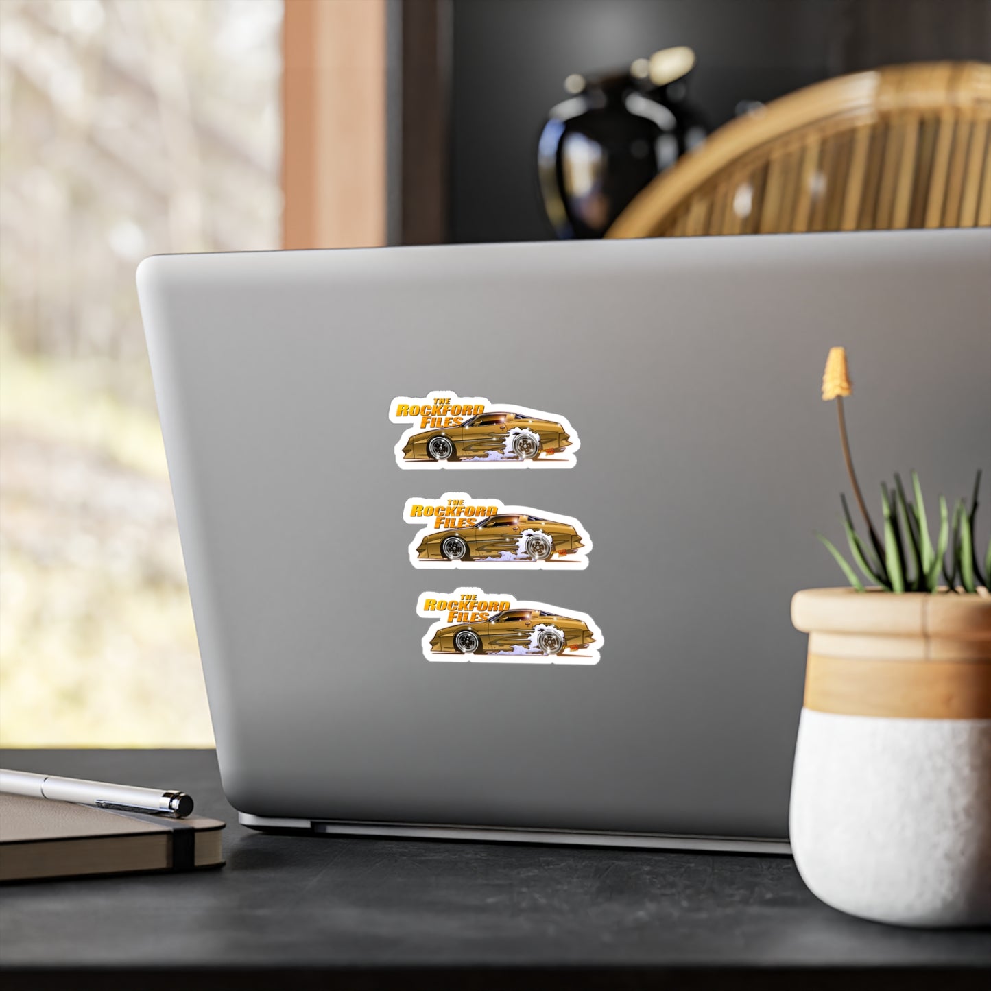 THE ROCKFORD FILES Pontiac Fireball Art Decal Stickers - 4 Sizes