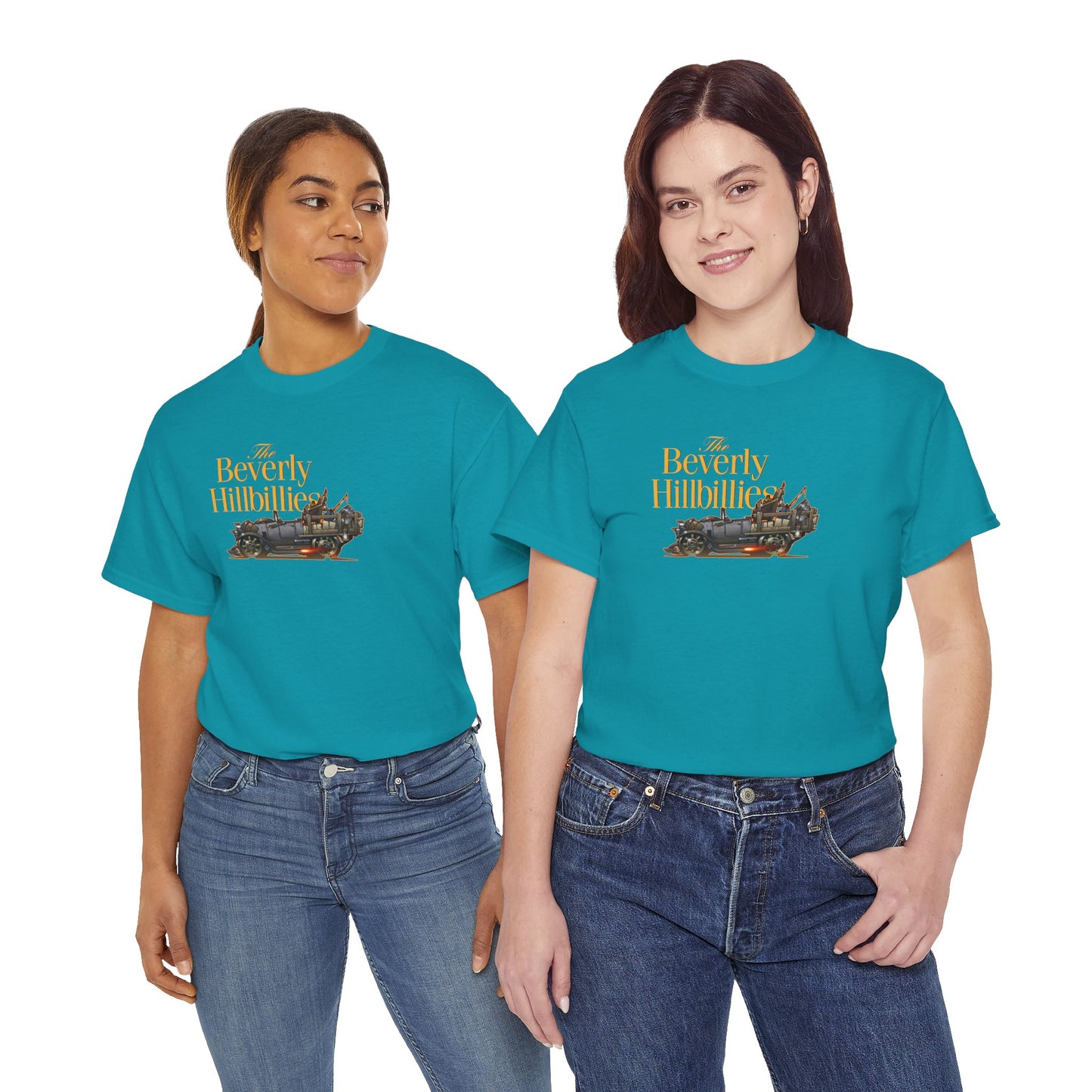 THE BEVERLY HILLBILLIES TV Show Jalopy Car Unisex Heavy Cotton Tee 12 Colors