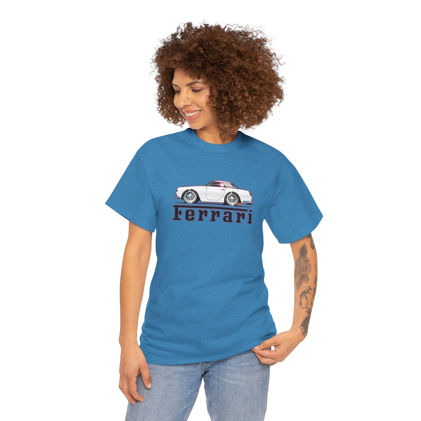 FERRARI 250GT 1959 Classic Car Concept Art Heavy Cotton Tee 10 Colors