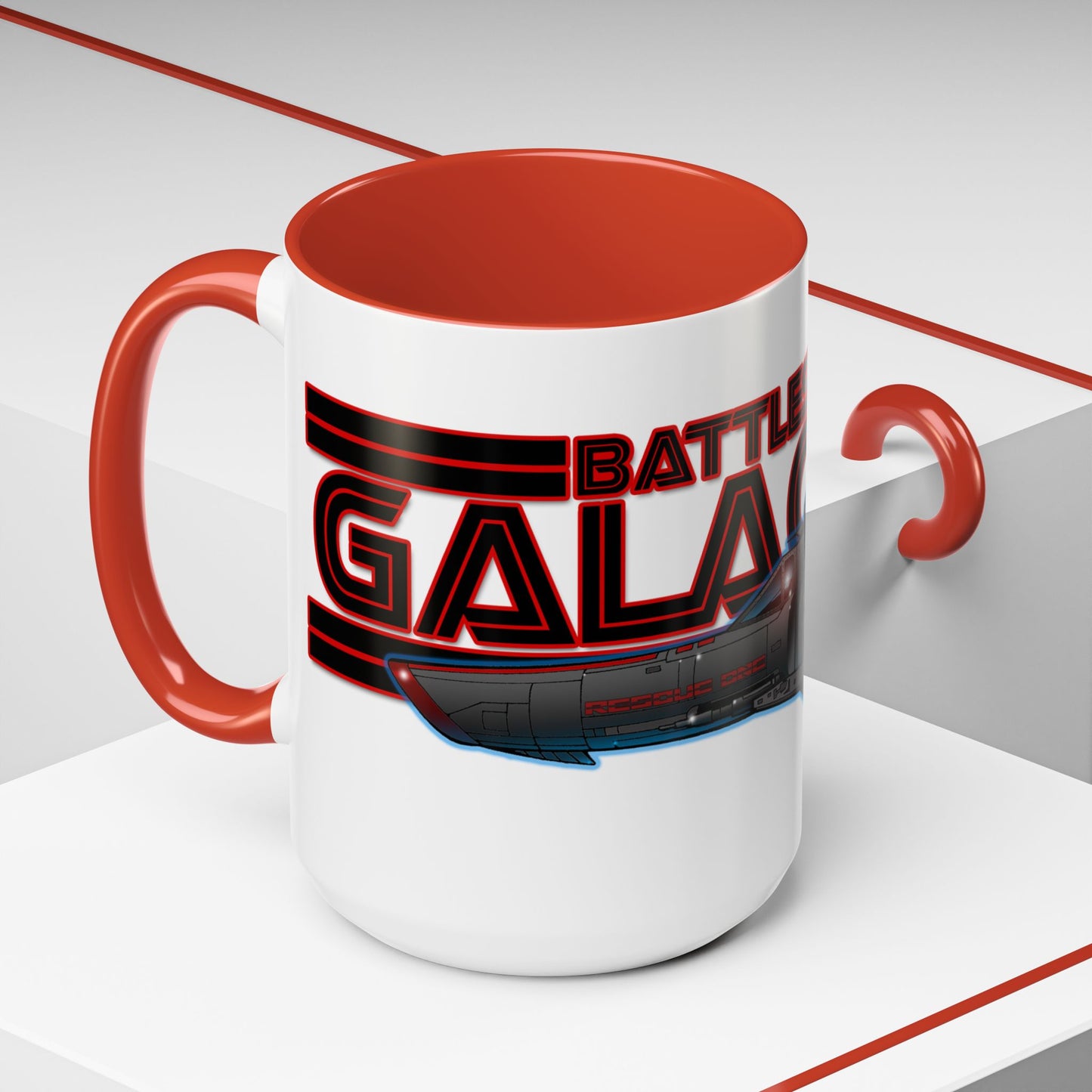 BATTLESTAR GALACTICA Colonial Viper Concept Art Logo Coffee Mug 2 Sizes-Mug-Fireball Tim Garage