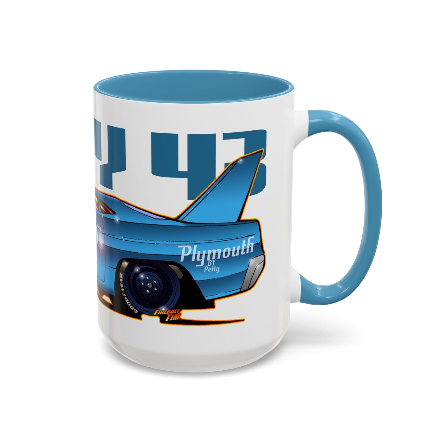 NASCAR Richard Petty 43 Plymouth Collectible Coffee Mug - 2 Sizes