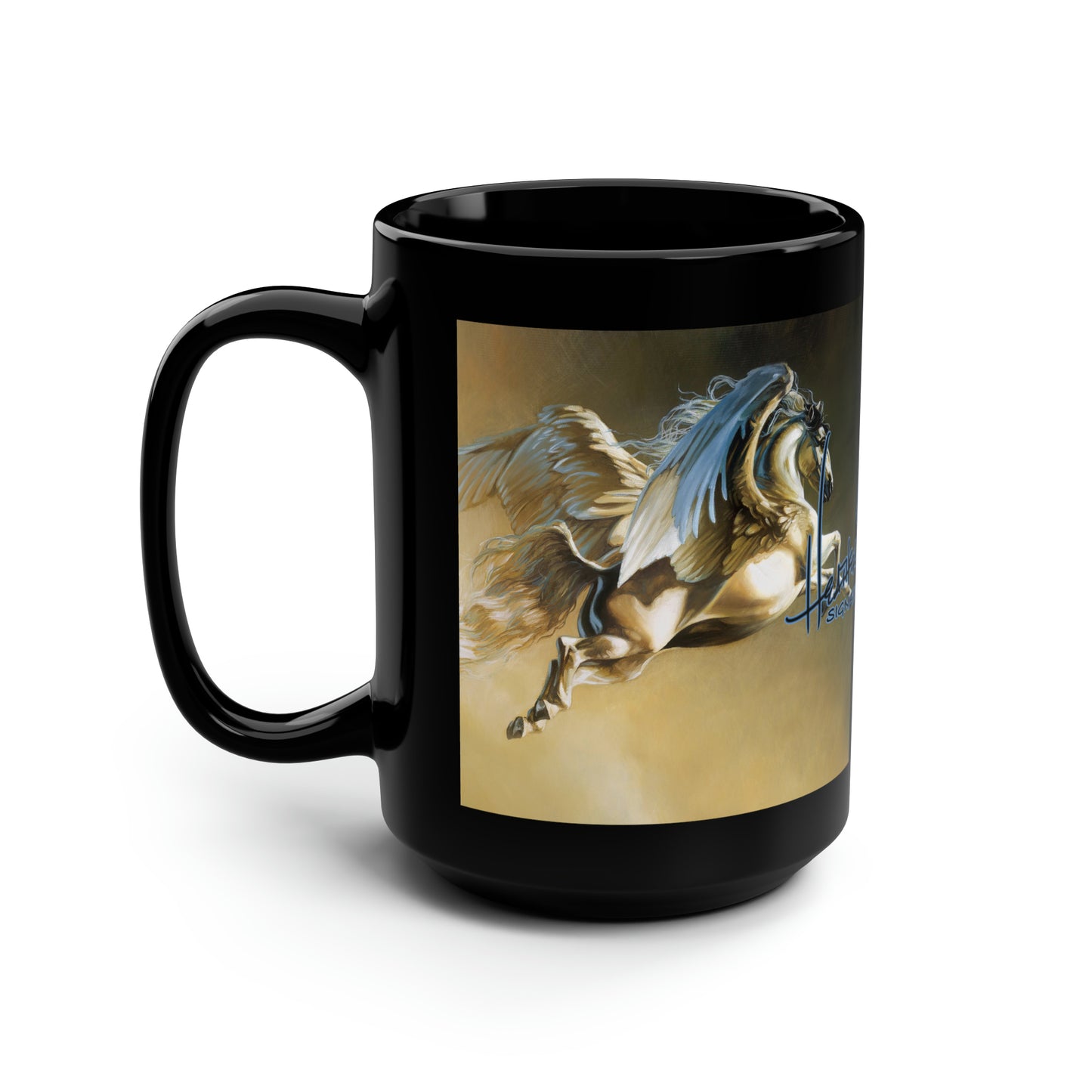 Heather Edwards Signature Collection PEGASUS II 15oz Black Mug-Mug-Fireball Tim Garage