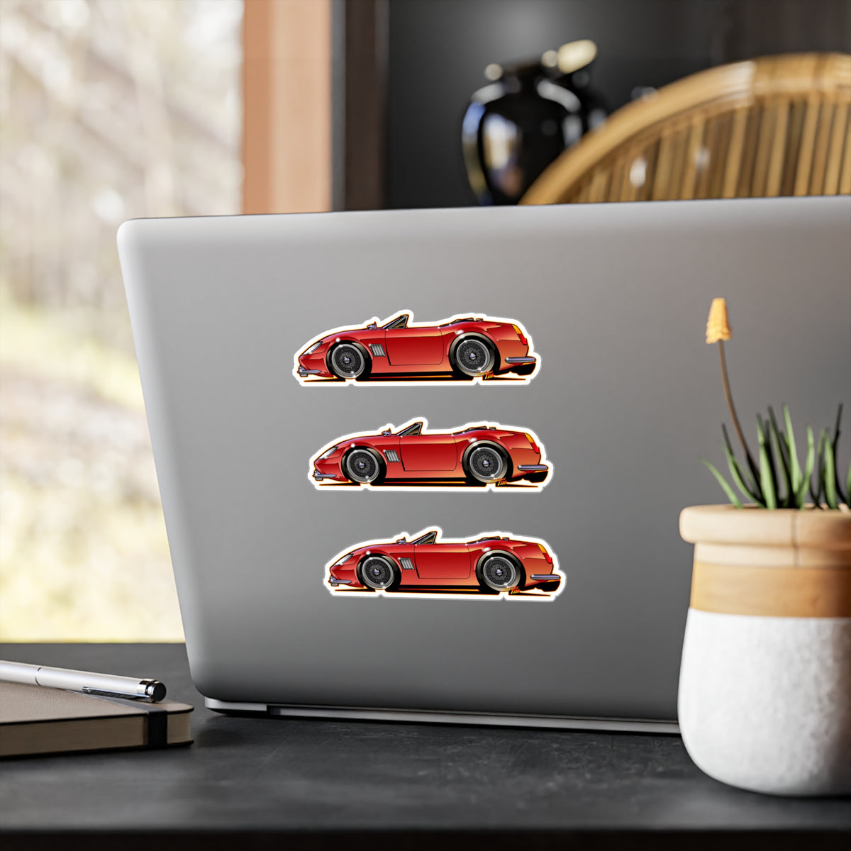 FERRIS BUELLERS DAY OFF 1985 FERRARI Modena Spyder California Art Vinyl Decal Set