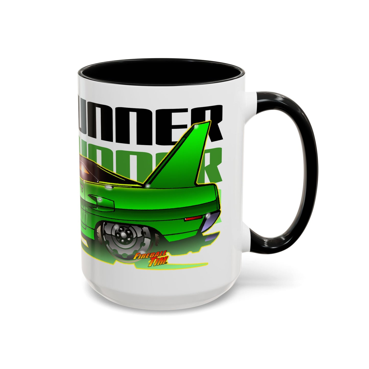 PLYMOUTH ROAD RUNNER Muscle Car Collectible Fireball Art Coffee Mug - 2 Sizes